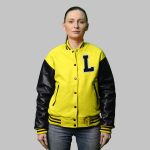 Varsity Jacket Leather Wool