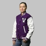 Varsity Jacket Women Purple - Image 3