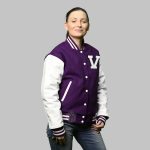 Varsity Jacket Women Purple - Image 2