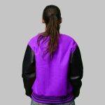 Women Purple Varsity Jackets - Image 4