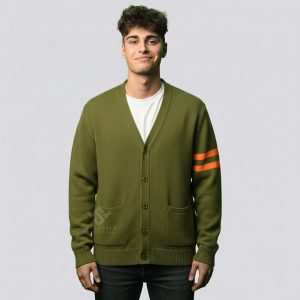 Mens Varsity Inspired Cardigan