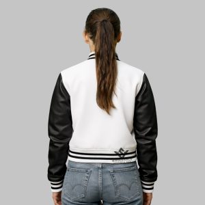 Letterman Cropped Jacket