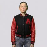 Wool Leather Cropped Jacket