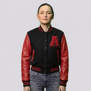 Wool Leather Cropped Jacket