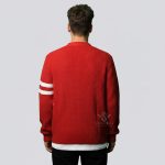 Mens Varsity Cardigan Sweater
