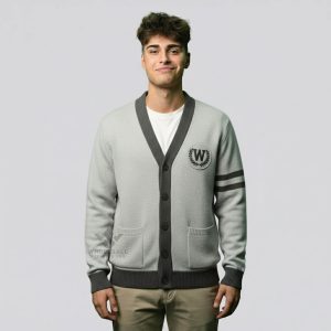 College Style Cardigan for Men