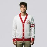 Varsity Knit Cardigan Men