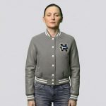Crop Letterman Jacket