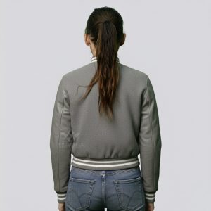 Crop Letterman Jacket
