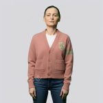 Womens Varsity Cardigan Sweater