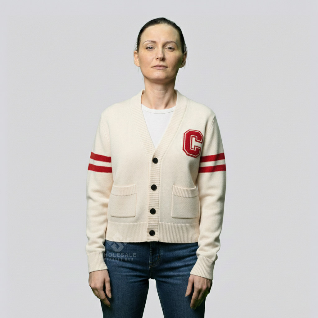 College Style Cardigan for Women College Style Cardigan for Women