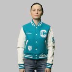 Cropped Letterman Jacket