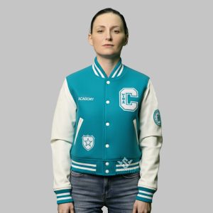 Cropped Letterman Jacket