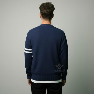 Mens Letterman Style Cardigan