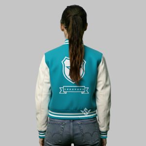 Cropped Letterman Jacket