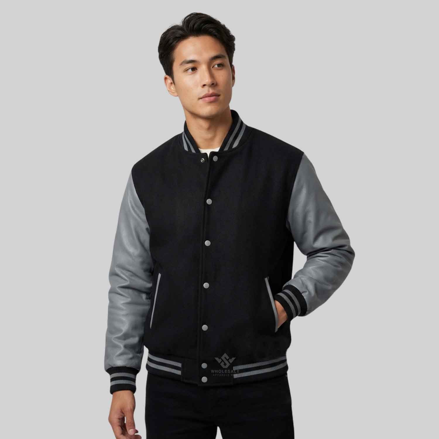 Wool Leather Varsity Jacket Wool Leather Varsity