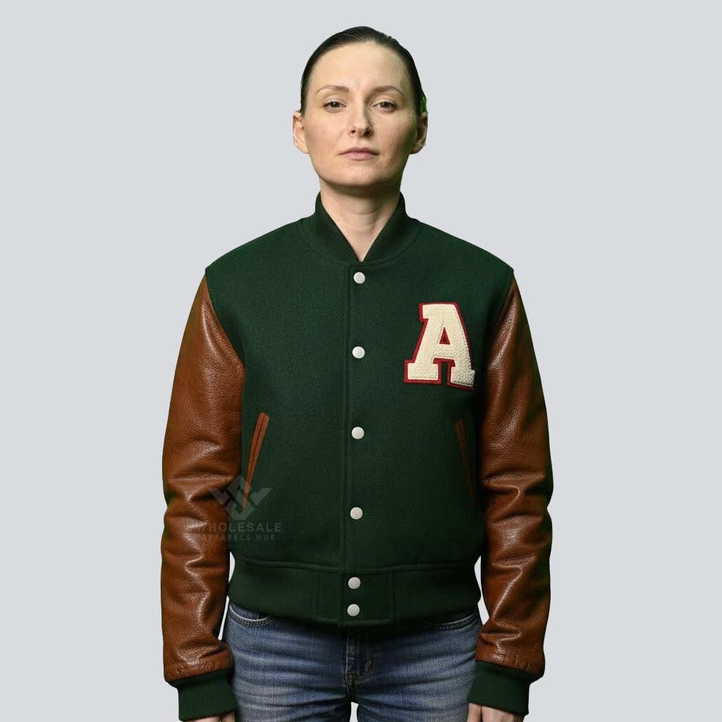 Premium Cropped Varsity Jacket Premium Cropped Varsity Jacket