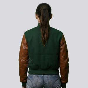 Premium Cropped Varsity Jacket
