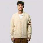 Mens College Style Cardigan