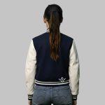 Women Cropped Varsity Jacket