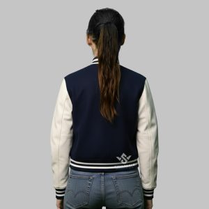 Women Cropped Varsity Jacket
