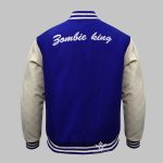 Blue Varsity Jacket Wholesale back