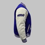 Blue Varsity Jacket Wholesale other side