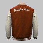 Brown Varsity Jacket Wholesale back