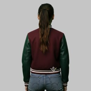 Custom Patch Cropped Jacket back