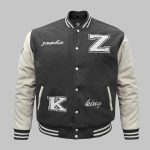 Gey Varsity Jacket Wholesale front