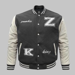 Gey Varsity Jacket Wholesale front