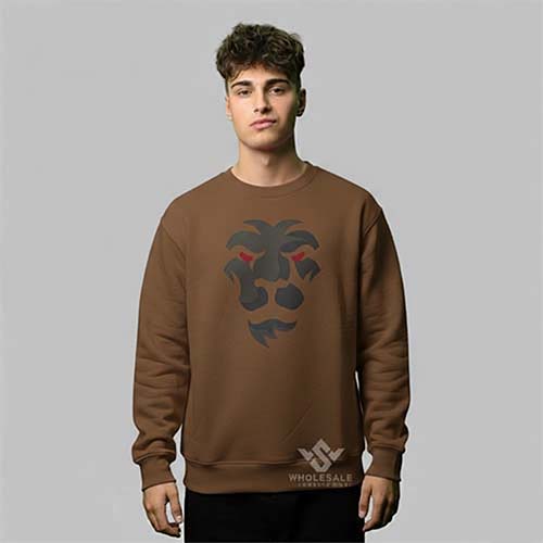 Crewneck Sweatshirt Brown Crewneck Sweatshirt Brown