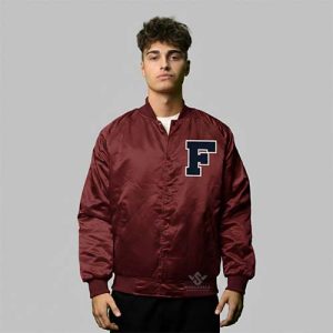 Lightweight Satin Varsity Jacket