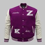 Purpal Wool Varsity Wholesale front