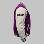 Purpal Wool Varsity Wholesale side