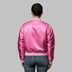 Custom Logo Satin Varsity Jacket