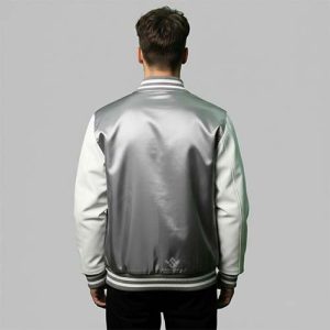 Grey Custom Varsity Jacket Wholesale
