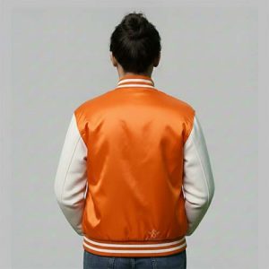 Orange And White Varsity Jacket