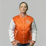 Orange And White Varsity Jacket