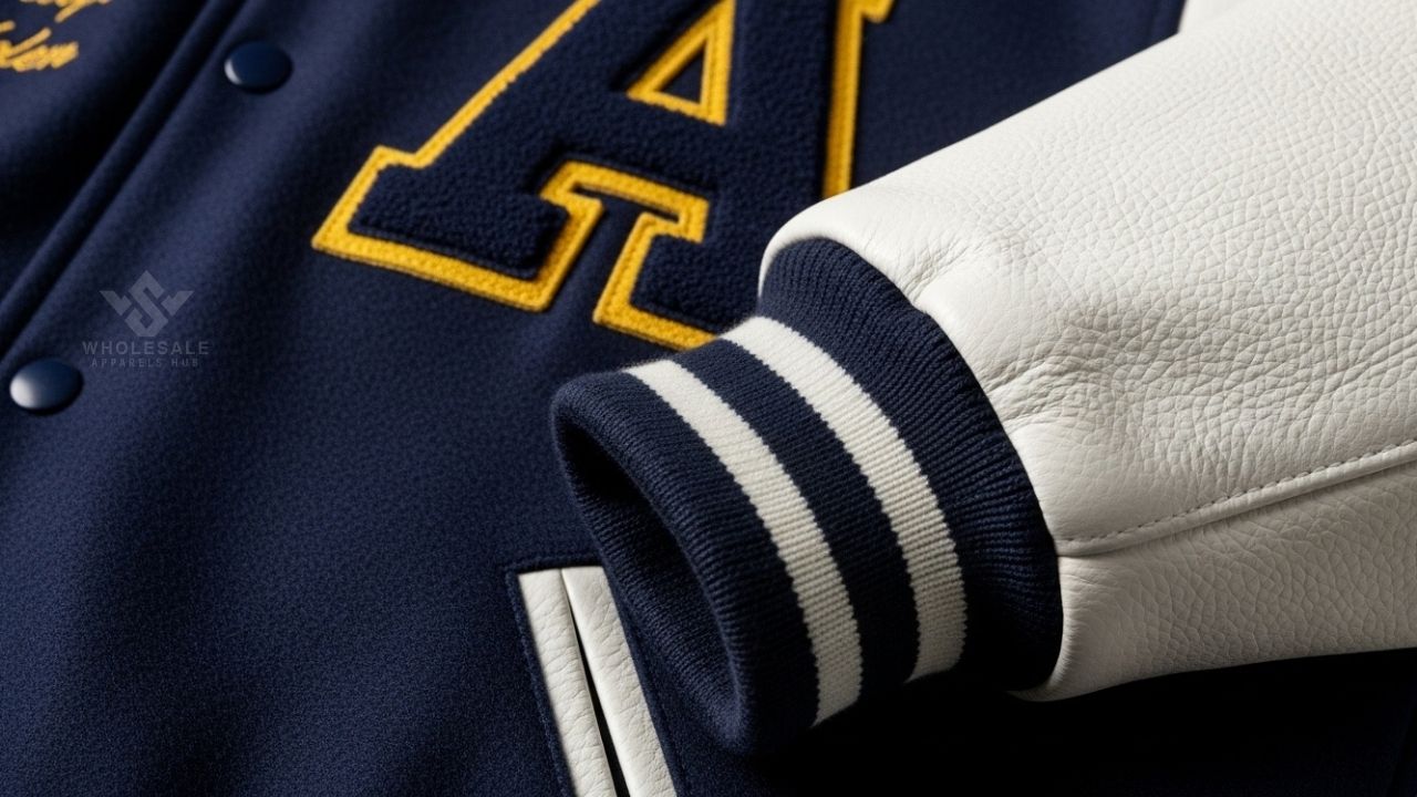 Varsity Jackets Leather Sleeves