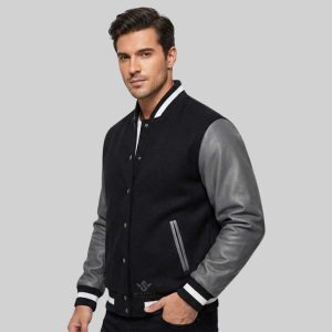 Custom Leather Sleeve Varsity