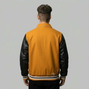 Gold And Black Letterman Jacket