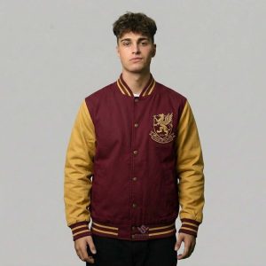 Twill Cotton Varsity Jacket