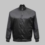 Varsity Jacket Satin Black