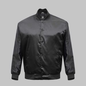 Varsity Jacket Satin Black