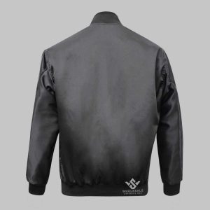 Varsity Jacket Satin Black