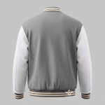 Grey And White Varsity Jacket