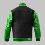 Leather And Wool Varsity Jacket