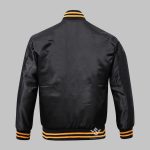 Varsity Jacket Black Satin Full