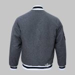 Gray Varsity Jacket Complete Wool